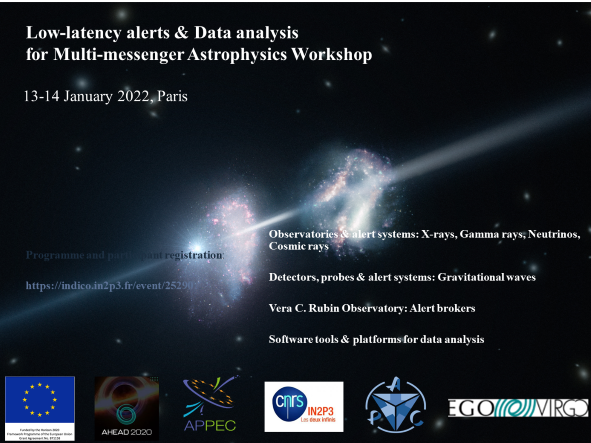 Low-latency alerts and data analysis for Multi-messenger Astrophysics workshop